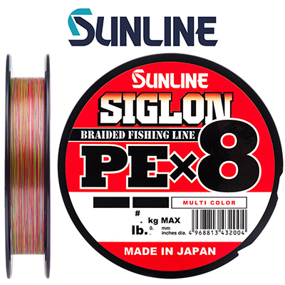 Sunline Siglon PE×8 200m (Multicolor 5C)