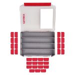 Коробка для приманок Ruzza 225x190x28мм 32 перемычки