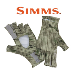 Simms Solarflex Sunglove Hex Camo Loden