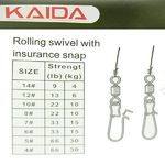 Застежка c вертлюгом Kaida YM-3006 #4