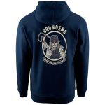 Толстовка Grundens Displacement DWR SL Guides Hoodie, Dark Navy, S