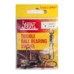 Вертлюги c застежкой и подш. Lucky John Double Ball Bearing Swivel 005 3шт.