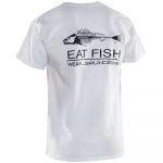 Футболка Grundens Eat Fish T-Shirt, White, M