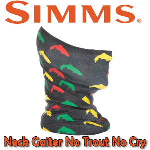 Simms Neck Gaiter, No Trout No Cry