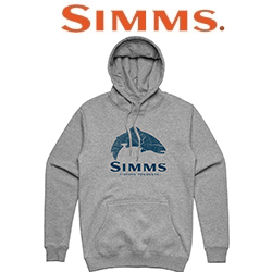 Simms Wood Trout Fill Hoody, Grey Heather