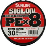 Плетёный шнур Sunline Siglon PE×8 300m (Multicolor 5C) #0.6/10LB