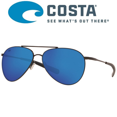 Costa Piper 580 GLS Shiny Black/Blue Mirror 580 G