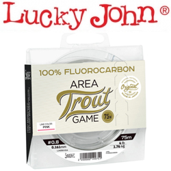 Lucky John Area Trout Game Fluorocarbon Pink 75м