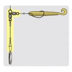 Оснастка Ryugi Wire Caro Swivel 83lb/37lb/51lb #18cm