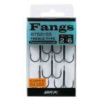 Крючок тройной кованый BKK Fangs BT-621 SS с тефлоновым покрытием №3/0