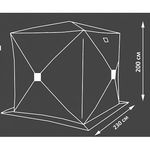 Тент Campack-Tent A-2002W, куб-автомат, с ветро-влагозащитными полотнами