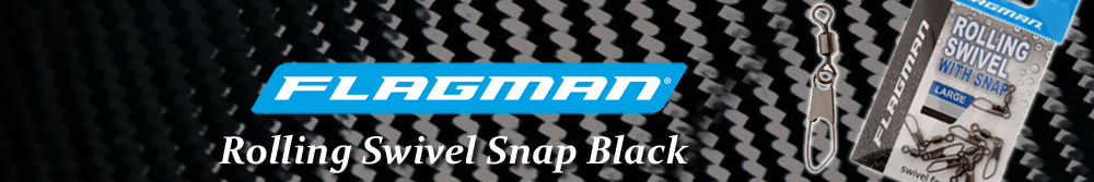 Flagman Rolling Swivel Snap Black