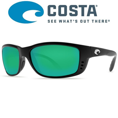 Costa Zane 580 P Black/Green Mirror
