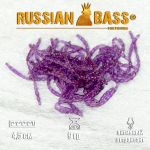 Силиконовая приманка Russian Bass Мотыль искусственный 48 мм. цвет #021, активный аттрактант.