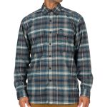 Рубашка Simms Coldweather LS Shirt, Slate Buffalo Blur Plaid, L