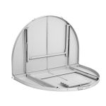 Стол складной овальный 120x90 (алюминий) без чехла Helios (T-21407M-A-1)