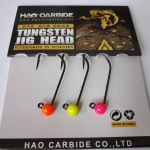 Вольфрамовая джиг-головка HAO CARBIDE на крючке Mustad 32891NP-BN #1/0, Mix of colors, 4 мм, 0,71 гр.