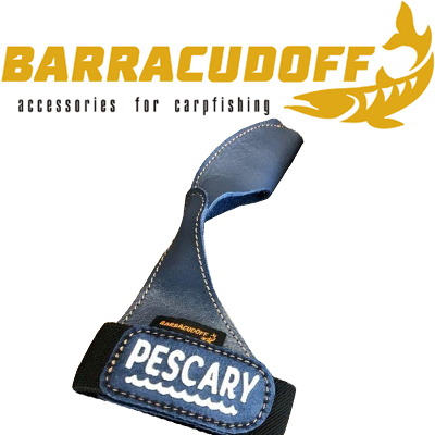Barracudoff Напальчник без резинки из кожи Волна(Голубой)