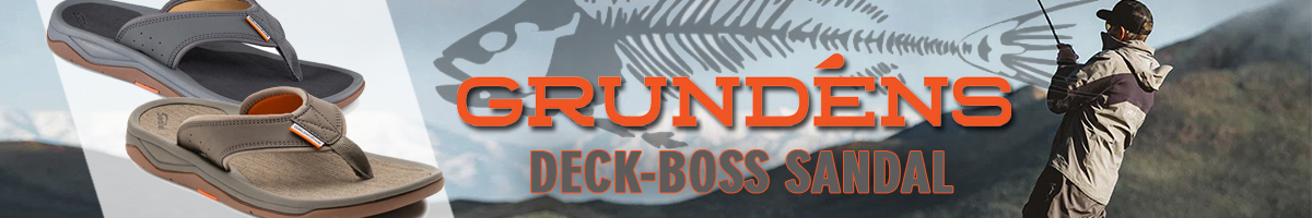 Grundens Deck-Boss Sandal Smoke