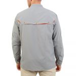 Рубашка с УФ-защитой UPF50 серая Graff 807-KO-CL-12 р. 2XL