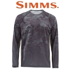 Simms Challenger Solar Tech Jersey Hex Flo Camo Carbon