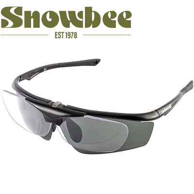 Snowbee Sports Maginifier Sunglasses Black/Smoke