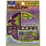 Плетёный шнур Hanzo Pandora Mega Strong X8 150м Multicolor # 3.0 0,29мм 18,2кг