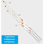 Дневной поплавок Narooye "Морской Закат" carbon conical - 430мм 3.5г