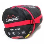 Спальный мешок Campus Fun 250 R-zip (кокон+3С, 215X80X55 см) (цвет black/beige)