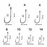 Одинарный крючок CF Micro Jig BH hook №10 15 шт