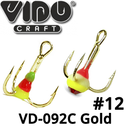 Vido Craft VD-092C (BN) Тройник "Капля" №12 Золото