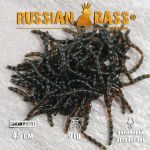 Силиконовая приманка Russian Bass Мотыль искусственный 48 мм. цвет #014, активный аттрактант.