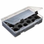 Коробка Plano 2373130 Bait Jar Holder Stow Blklatch (35.6cm x 22.9cm x 8.3cm)