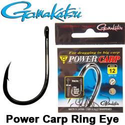 Gamakatsu Power Carp Ring Eye NSB Black