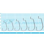 Крючки Azura Long Offset Worm Hook №3/0 4шт