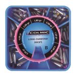 Набор грузил-оливок Colmic Long Diamond Box B (POMA02B)