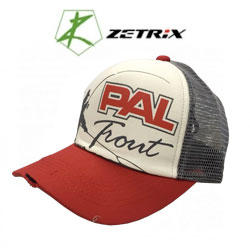 PAL Trout Cap PTC-1701 Red Beak, Gray Mesh