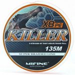 Леска плетёная Mifine Killer X8 PE 135m 50009-25