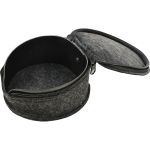 Чехол жесткий SHAMAN 7000 Feeder/Spinning с перегородкой, черный (красный логотип) (160 диаметр, 150 длина)