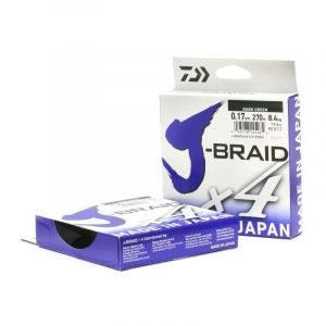 Леска плетеная Daiwa J-Braid X4 135m (зеленая) 0.07mm