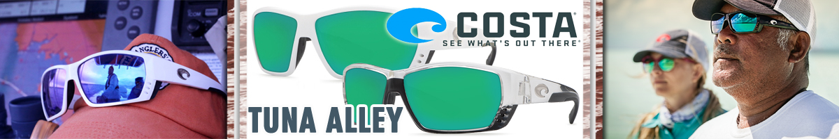 Costa Tuna Alley 580 P White/Green Mirror