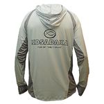 Футболка Kosadaka Ice Silk Sunblock серая с капюшоном, дл.рукав ISS-TS-Gr/M
