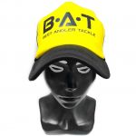 Кепка BAT желтая, черная сетка, графика BAT