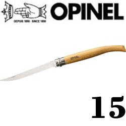 Opinel №15 VRI Folding Slim Beechwood