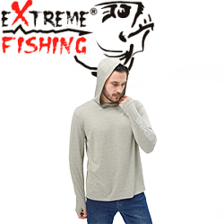 Extreme Fishing Passion UPF 50+ Heather Sage с капюшоном