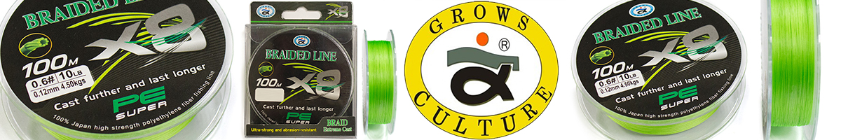 Grows Culture Braided 8X 100m зелёный