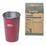 Стакан металлический Tramp TRC-099 450мл цвет красный