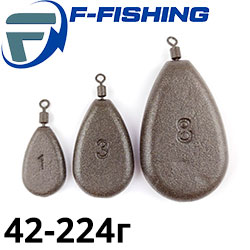 F-Fishing Грузило Ложка с вертлюгом