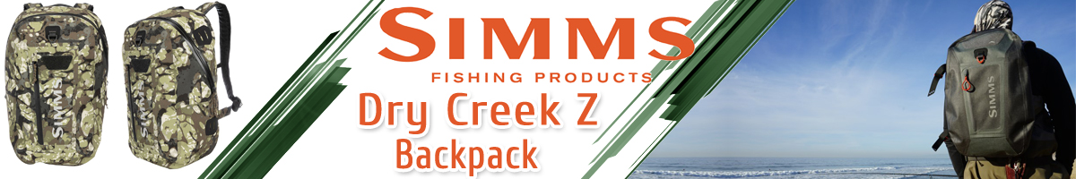 Simms Dry Creek Z Backpack, Riparian Camo, 35L