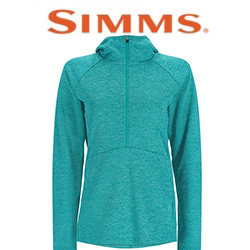 Simms Women's Bugstopper Hoody, Bluegrass Heather